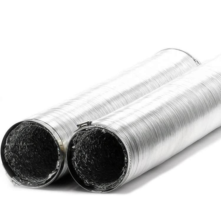 6-Inch 150mm 25FT Flexible Telescopic Tube 360-Degree Curved Ventilation Duct HVAC Accessories