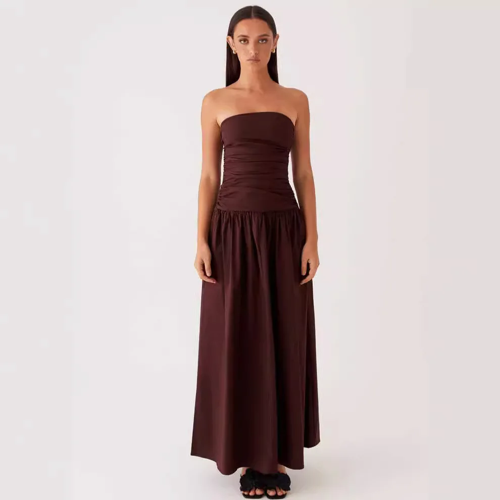 Elegant One Shoulder Sexy Bodycon Pleated Evening Dress Women Summer Party Formal Long Maxi Dress