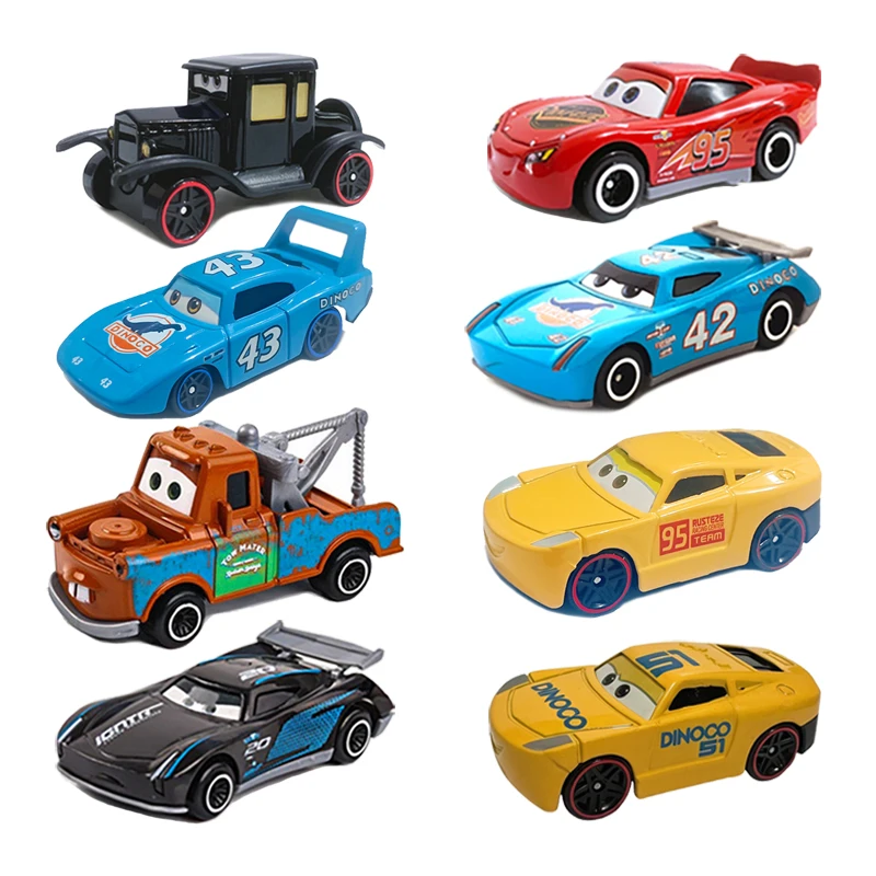 Pixar Cars 2 3 Bumblebee Houston Jackson Storm Ramirez 1:55 Scale Metal Car Toy Set Anniversary Christmas Gift Toys