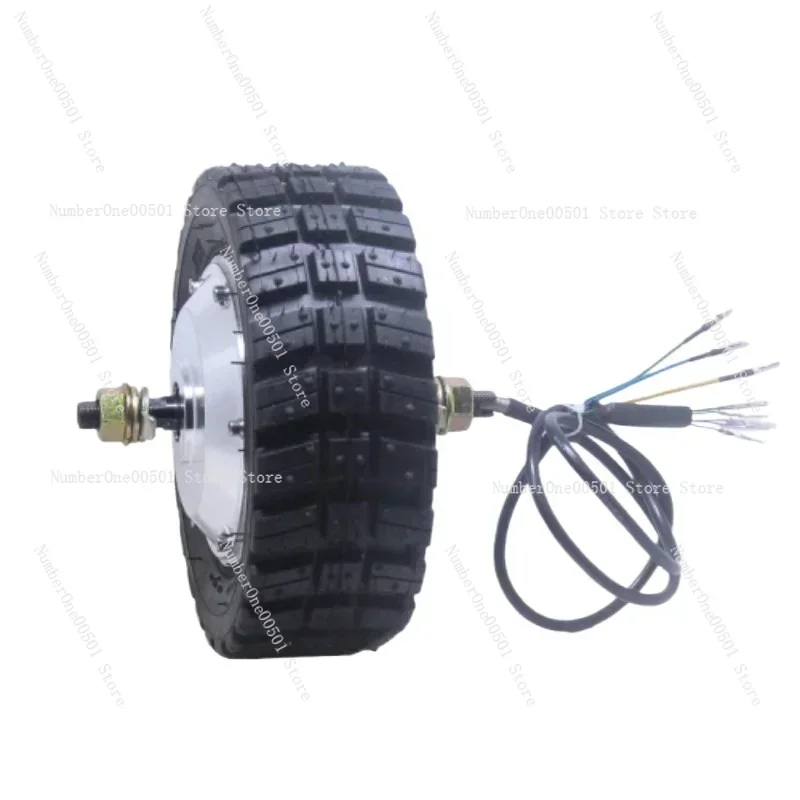 8-Inch Toothed DC Brushless Wheel Motor Low Speed Large Torque Robot Dining Car Tool Track Electric Trailer