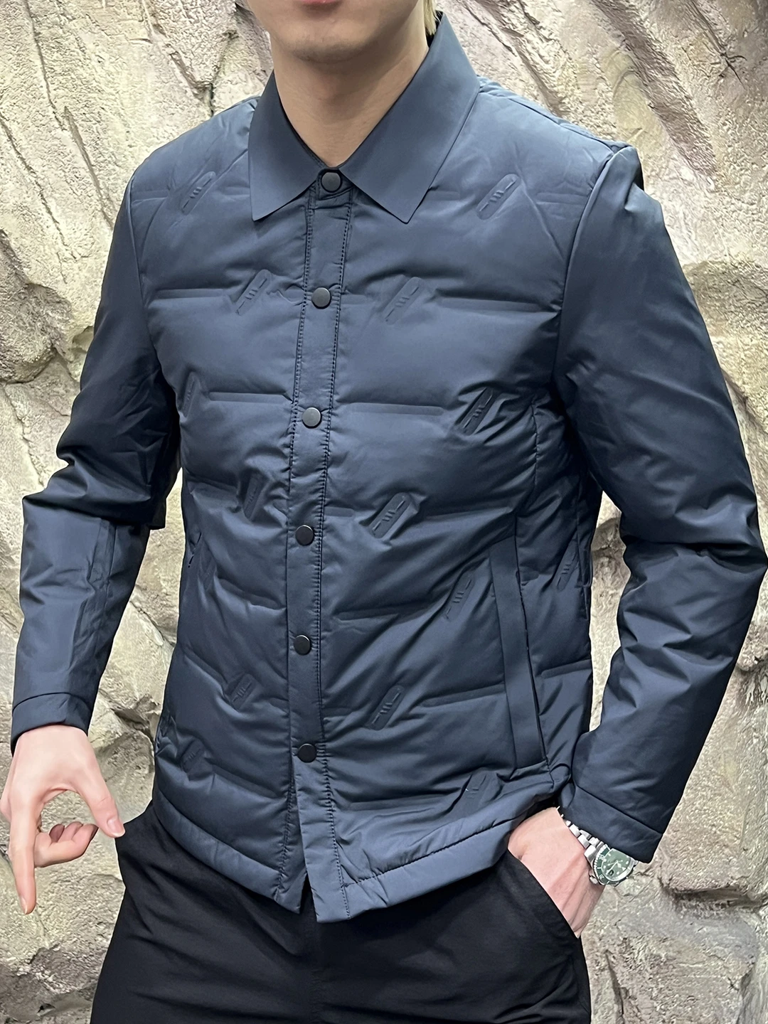 Sl Sed White Du down حشوة 90% مقاومة للماء للخريف والشتاء فاخرة وخفيفة الوزن للرجال سترة دافئة طويلة...