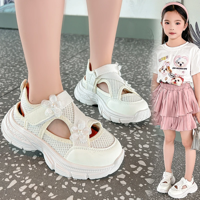 Summer Sandals New Fashion Simple Girls' Shoes Anti Slip Soft Comfort Beach Casual Shoe Breathable Versatile Simple Sports Shoes