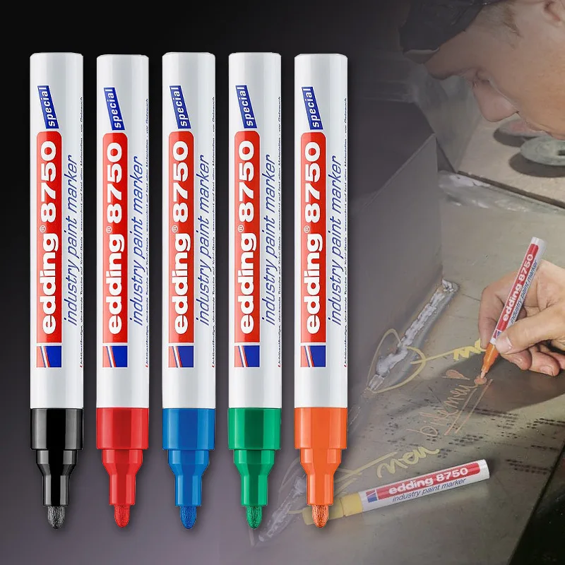 Paint Marker Waterproof Heat-resistant Oil-resistant 2-4MM Writing Line for Mechanical Metal Rough Surface Marking Writing