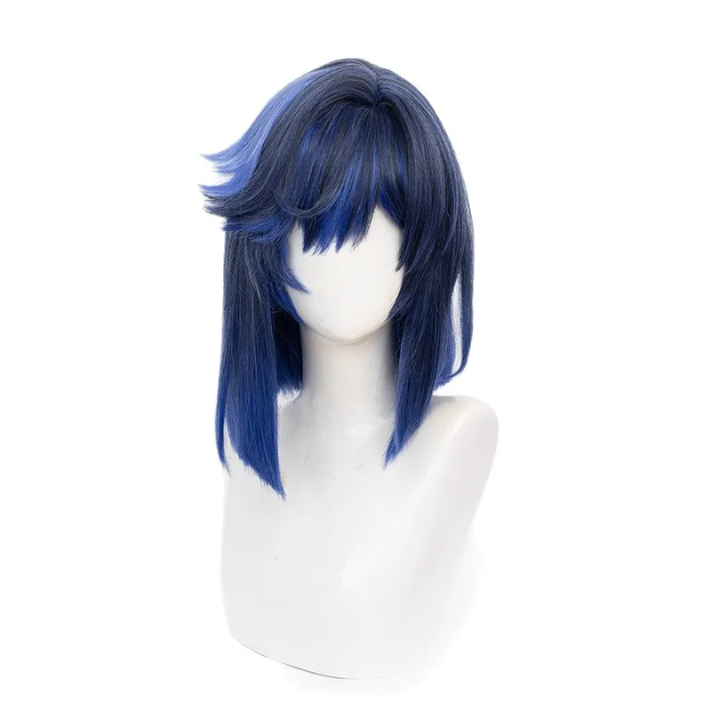 Parrucca cosplay Genshin Impact Yelan Liyue Simulazione cuoio capelluto Top Regalo di Halloween