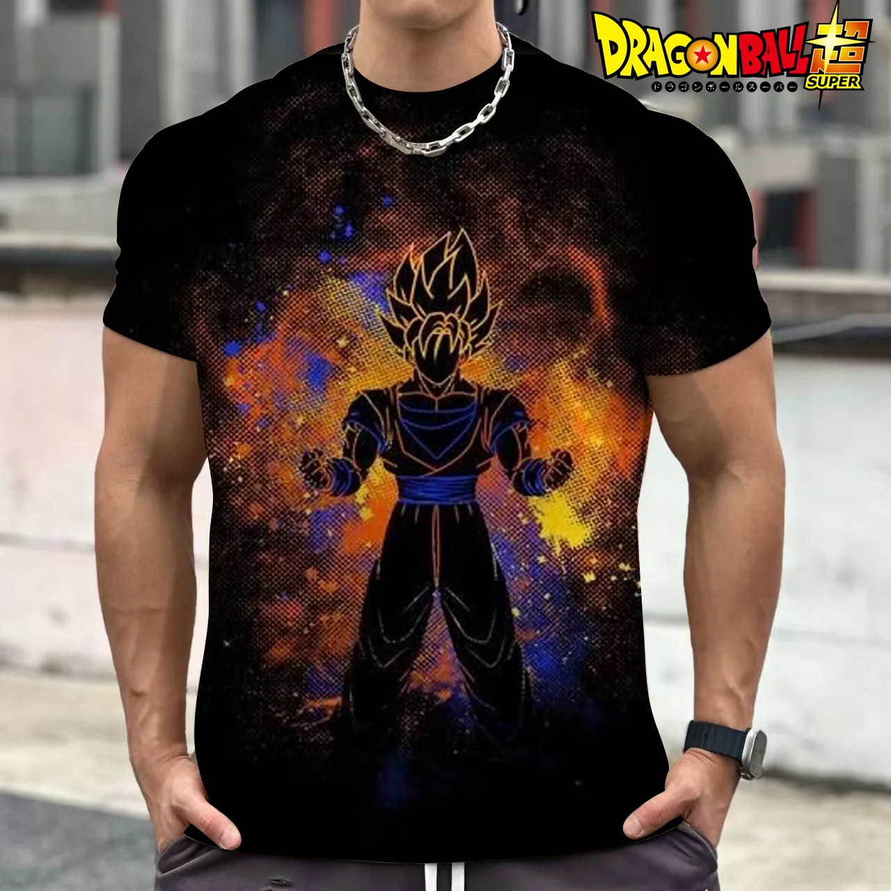 

Hot selling Japanese anime Dragon Ball 3D Printing Boys and girls round neck T-shirt children Street Leisure fashion Cosplay Top