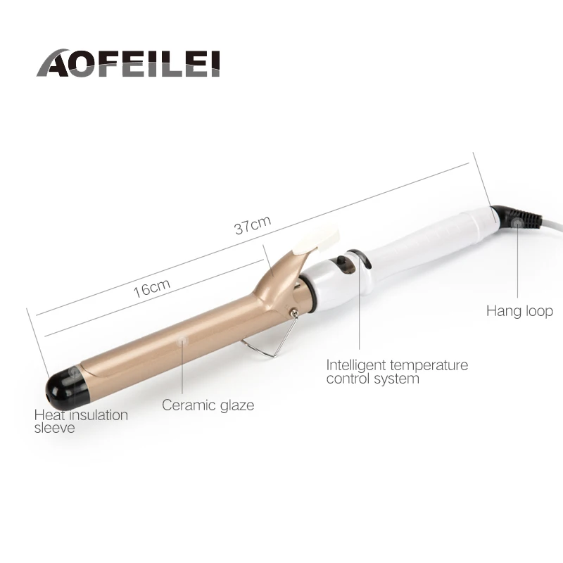 Aofeilei 19-38mm Ceramic Electric Curling Iron Big Roll 110v hair curling iron