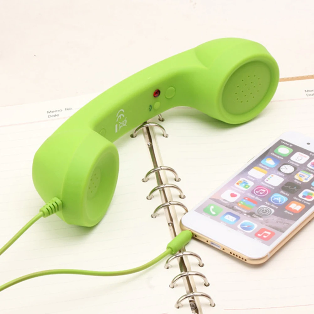 Universal Mobile Phone External Handheld Microphone Classic Cellphone Wired Earpiece Receiver Headset For 3.5mm and Type-C Port