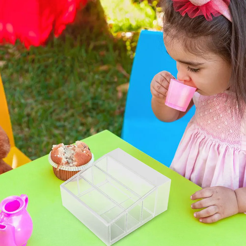 

2Pcs Mini Cake Display Cabinet for Dollhouse Decoration White Black Miniature Bakery Cabinet Realistic Dessert Shelf Dollhouse