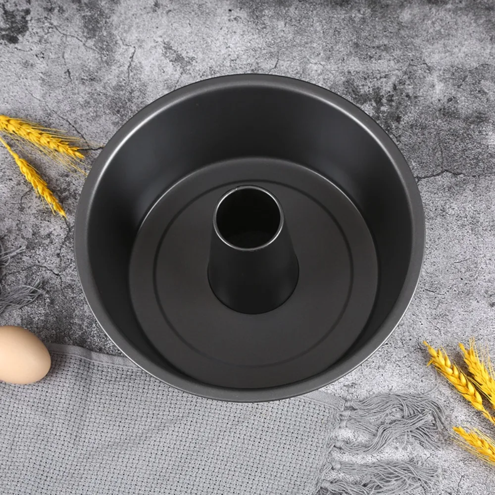 

Durable Hollow Fluted Tube Cake Pan Round Non-Stick Bread Baking Pan Heat Resistant Carbon Steel Pumpkin Cake Mold Bakery