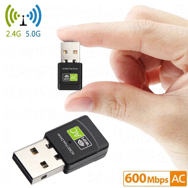 Dual Frequenz Stick-freies Drahtlose Netzwerk Karte 600Mbps Mini Usb Drahtlose Netzwerk Karte Realtek RTL8811 Chip