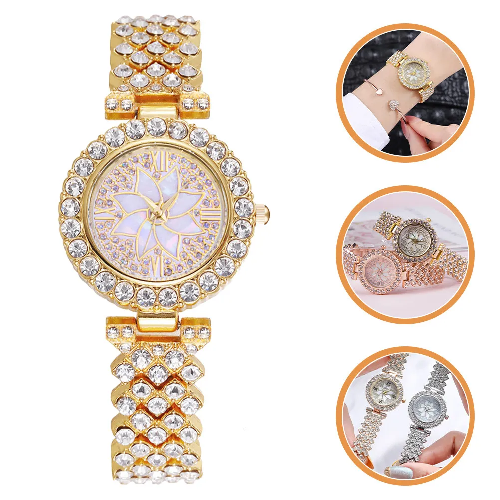 

Женские часы с украшениями из страз, элегантные стильные наручные часы, легкий ремешок из сплава, повседневные часы для женщин