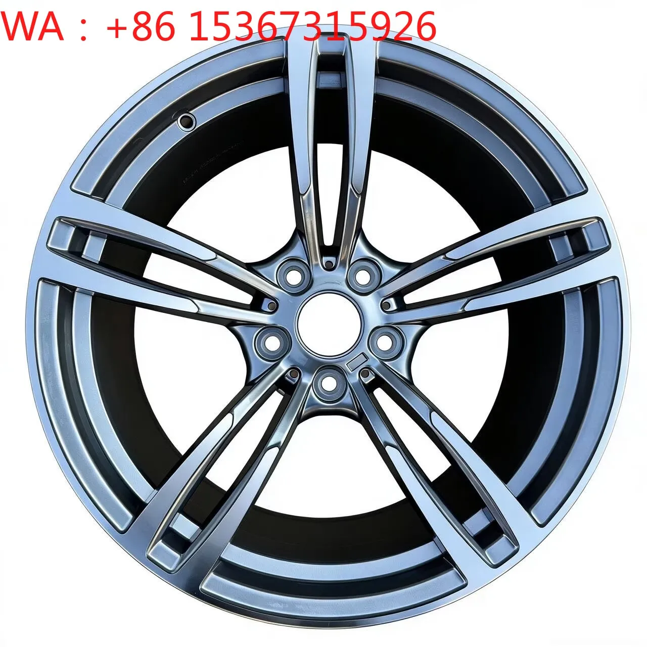 19 Inch Gray Flow Form Aluminum Alloy Passenger Car Wheels 5x120 35-40mm ET Lightweight Universal Rims