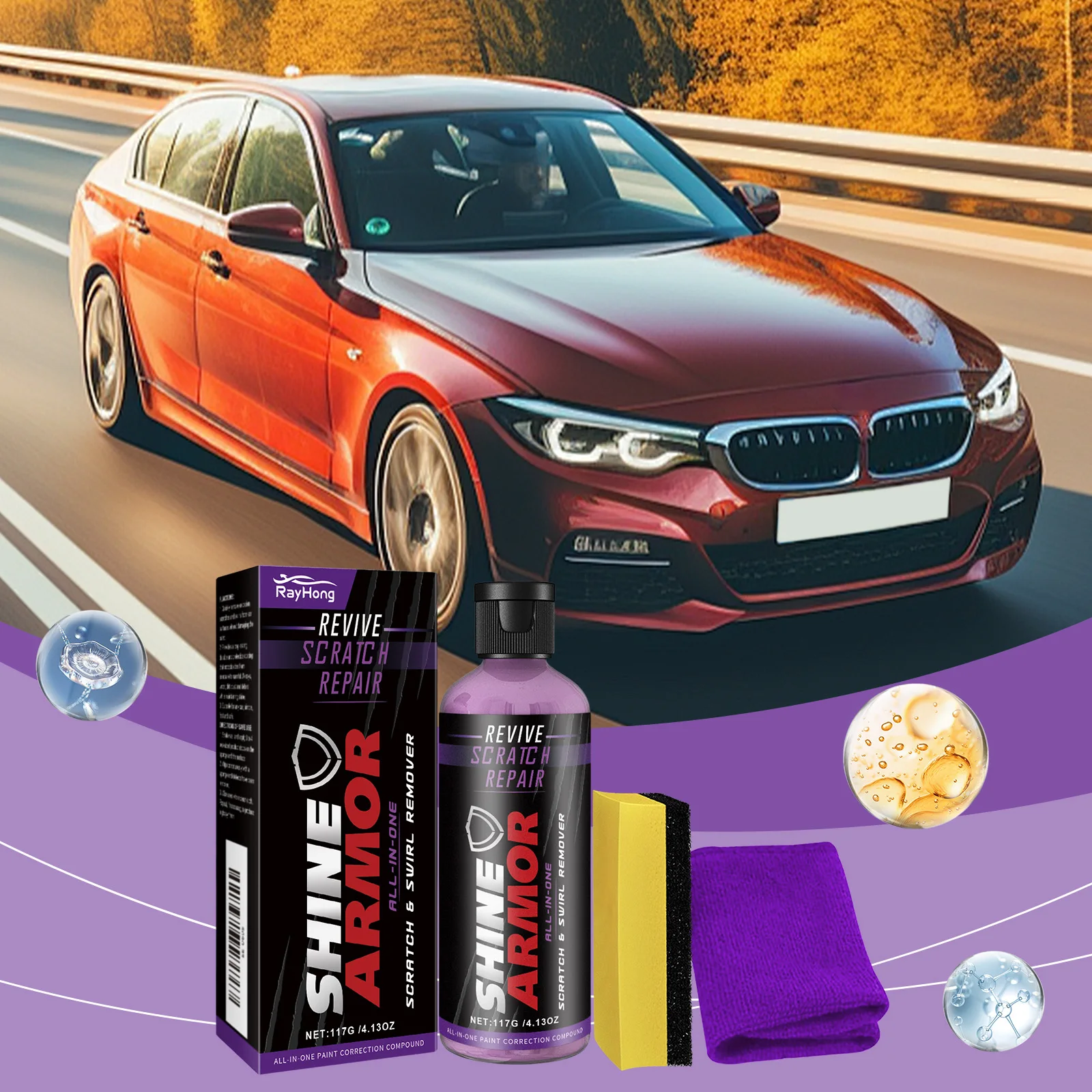 Scratch-Free Car Repair Solution Paint Surface Scratch Removal & Beauty Care Polishing Liquid