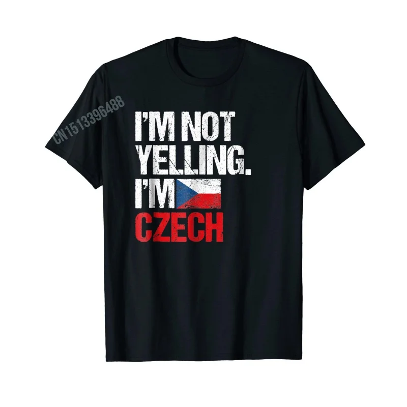 Men Women T Shirt More Design Czech Republic Lion Coat of Arms Graphic T-Shirt Map Tops 100% Cotton  Tees