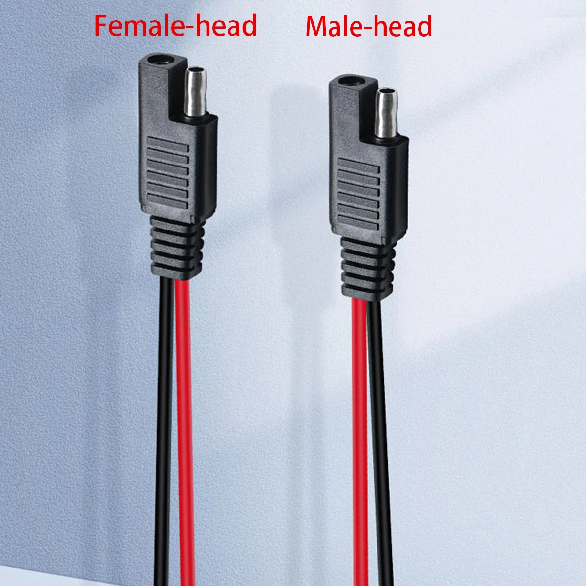 5PCS SAE 2 Pin Quick Connector Disconnect Plug 14AWG SAE Extension Cable Wire Harness For Car Motorcycle Solar Panel Connector