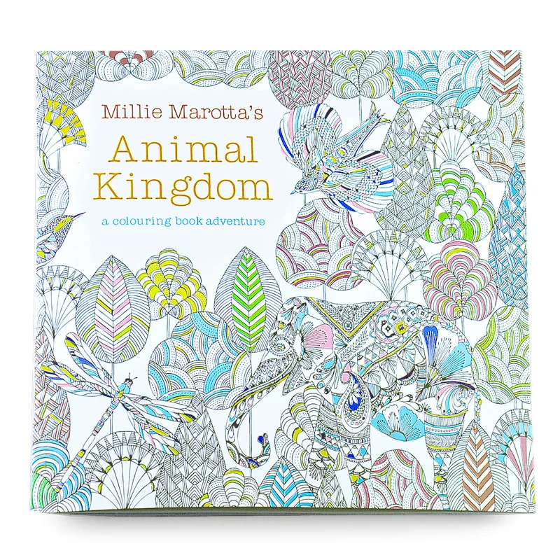 

3 Pcs/Set Secret Garden + Enchanted Forest + Animal Kingdom Coloring Book Children Drawing Coloring Books English Edition
