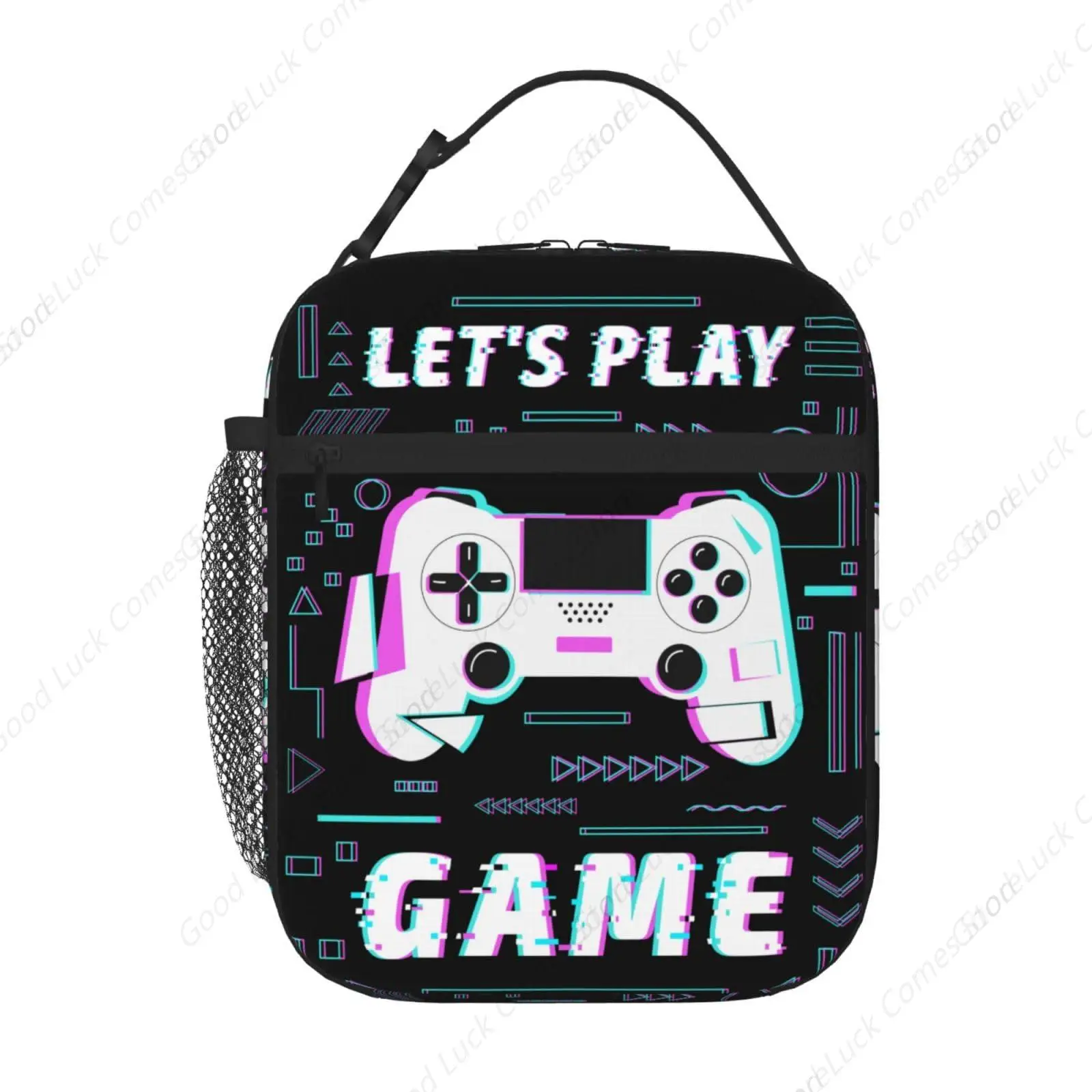 Skull Lunch Box Cool Colorful Smoke Skull Insulated Reusable Portable Rainbow Goth Gothic Lunch Tote Cooler Bag for Women Men