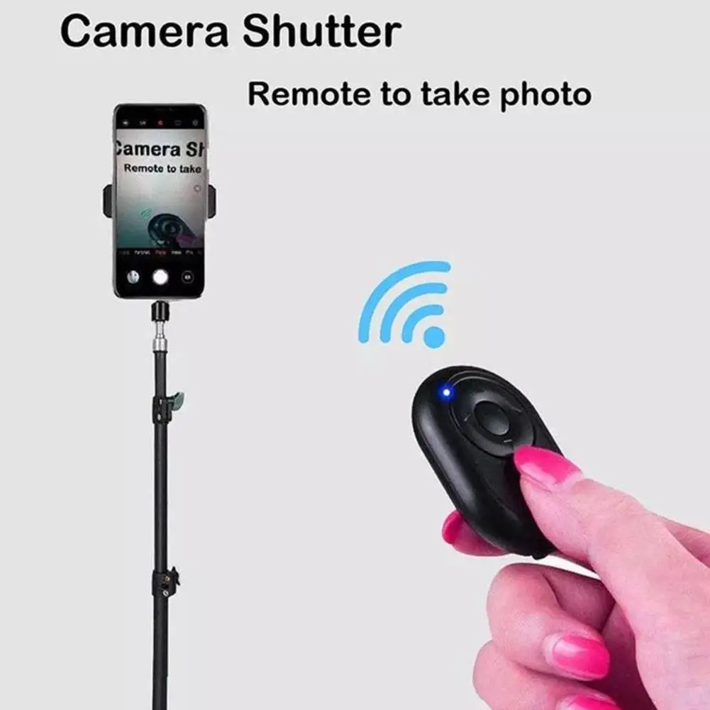 Mini Wireless Bluetooth-compatible Remote Shutter Controller Button Self-timer Camera Stick Shutter Release Phone Controller