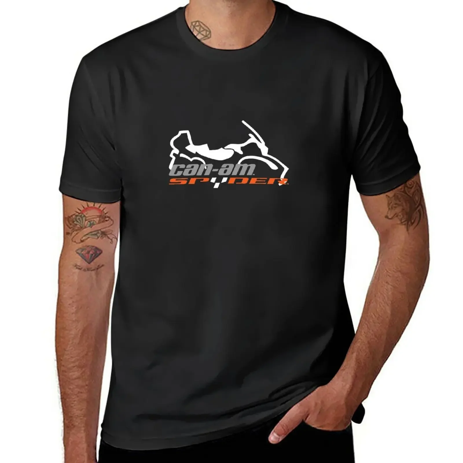 

New CAN AM SPYDER SILHOUETTE LOGO Classic T-Shirt Short sleeve heavyweight t shirts kawaii clothes Tee shirt men t shirt