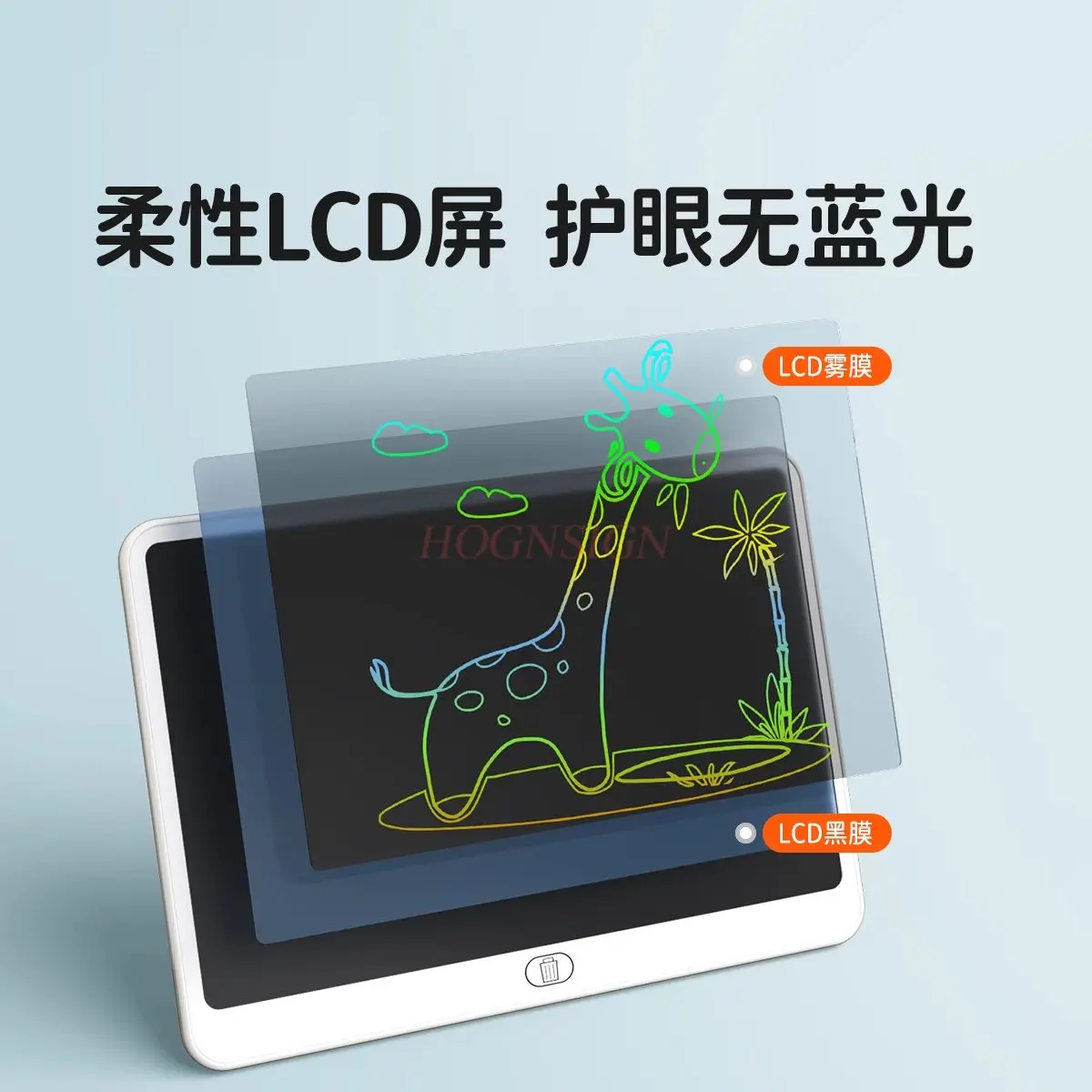 1 قطعة لوحة رسم للأطفال، جرافيتي أطفال ملونة، شاشة LCD قابلة للمسح، لوحة إلكترونية، سبورة