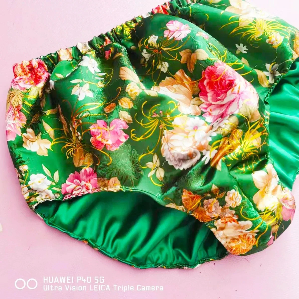 Man's Floral Embroidery Soft Silky Touch Silky Briefs Live Show DJ Club Sexy Costumes Private Party