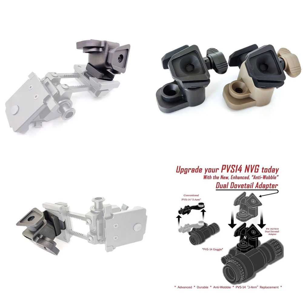 

Тактический шлем, двойной адаптер «ласточкин хвост», антивибрационный кронштейн NVG Link для PVS-14, многофункциональные очки ночного видения