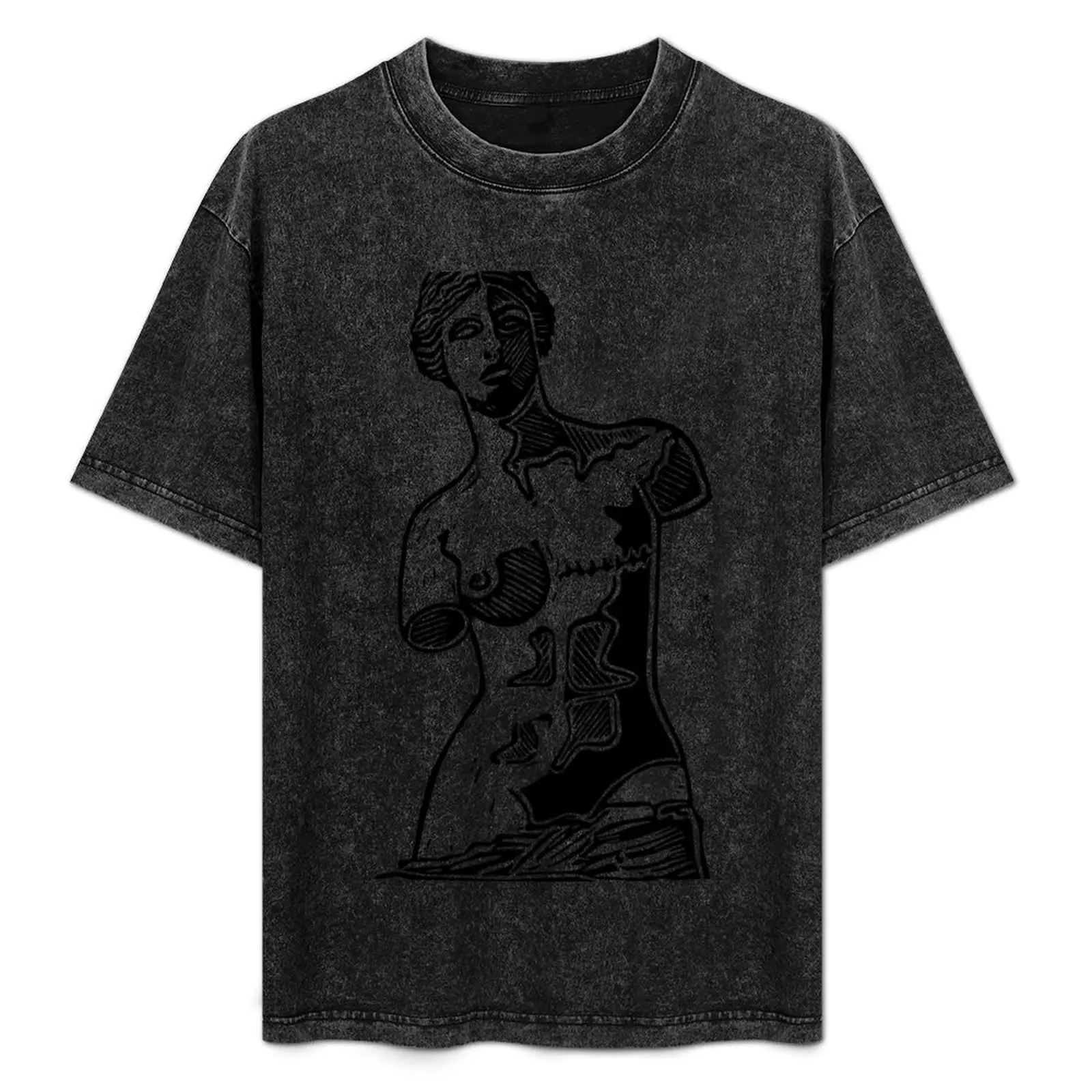 

Venus Left Side Mastectomy Black T-Shirt Lightweight Running T-Shirt