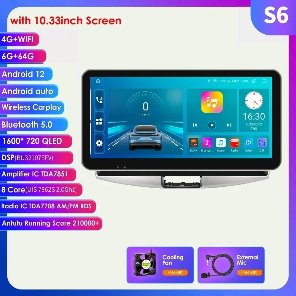 8 + 128Gb Android 13 Autoradio Multimedia Voor Passat B7 B6 Cc 2010-2015 Ai Spraakbesturing Navigatie Gps Carplay Octa Core 7862