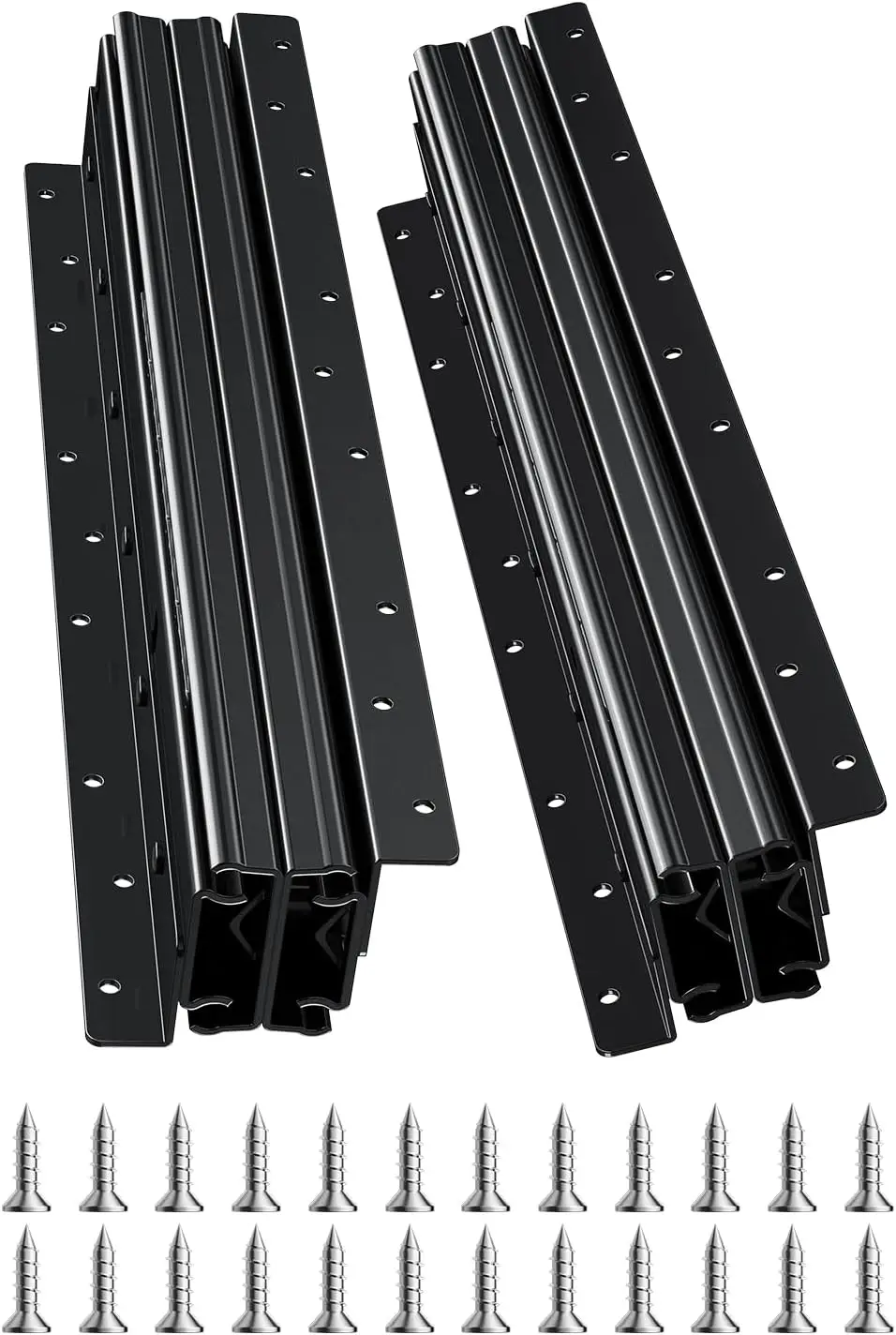 

Heavy Duty Drawer Slides 260 lbs Full Extension Ball Bearing Undermount Cabinet Rails 16-40 Inch, Silent Closing
