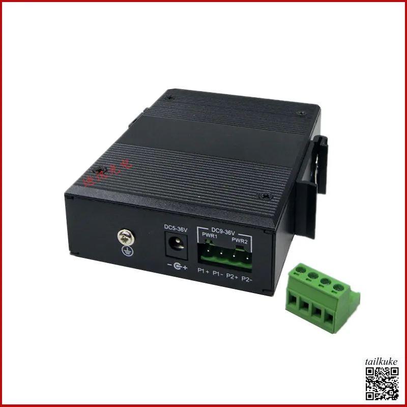 Industrial Grade Ring Network Fiber Optic Transceiver Self-healing Ring Network Gigabit 2 Optical 4 Electrical Switch Rail Type