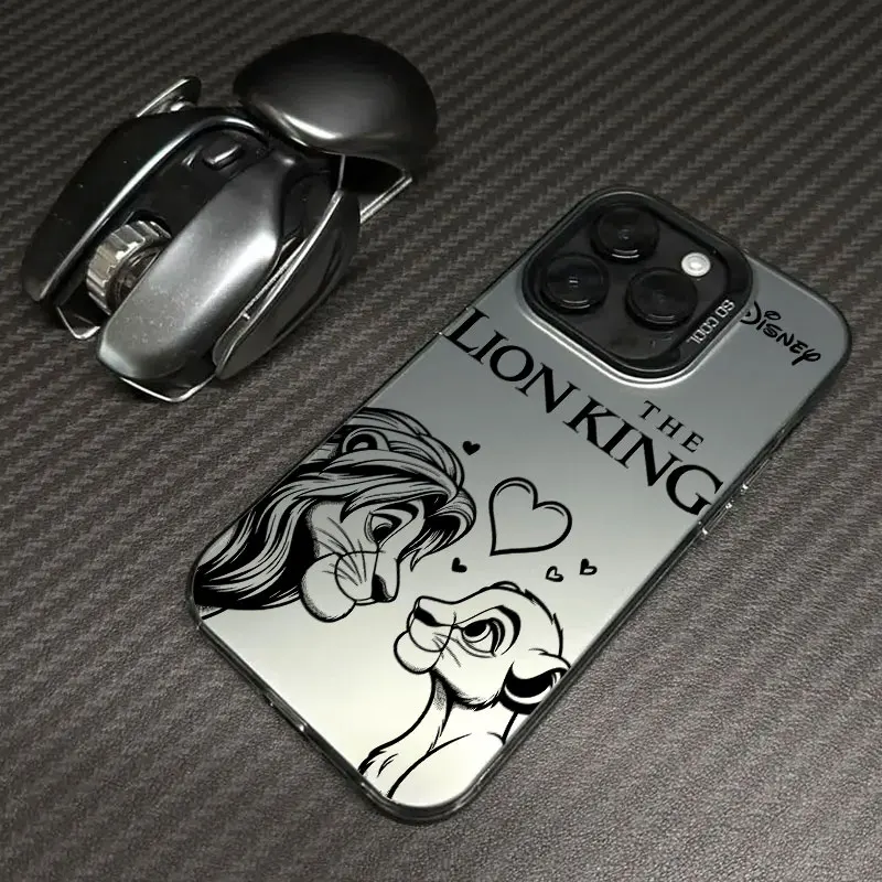 ديزني الأسد الملك خط كوكه لابل آيفون 17Air 16e 16 14 15 13 11 برو ماكس 16 زائد 12 17 حافظة مضادة للصدمات غطاء هاتف ناعم #5