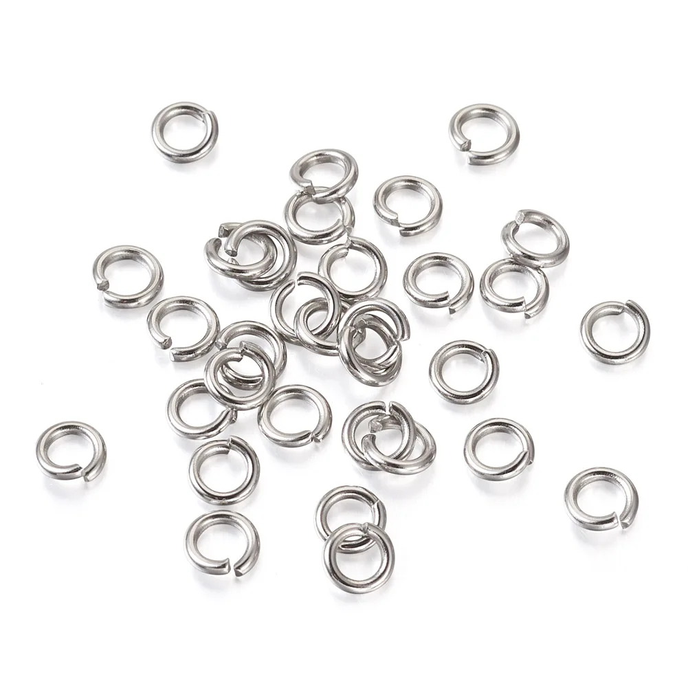 1000pcs 18 Gauge 304 Stainless Steel Jump Rings Close but Unsoldered Jump Rings 5mm 10mm Jewelry Making Accessories