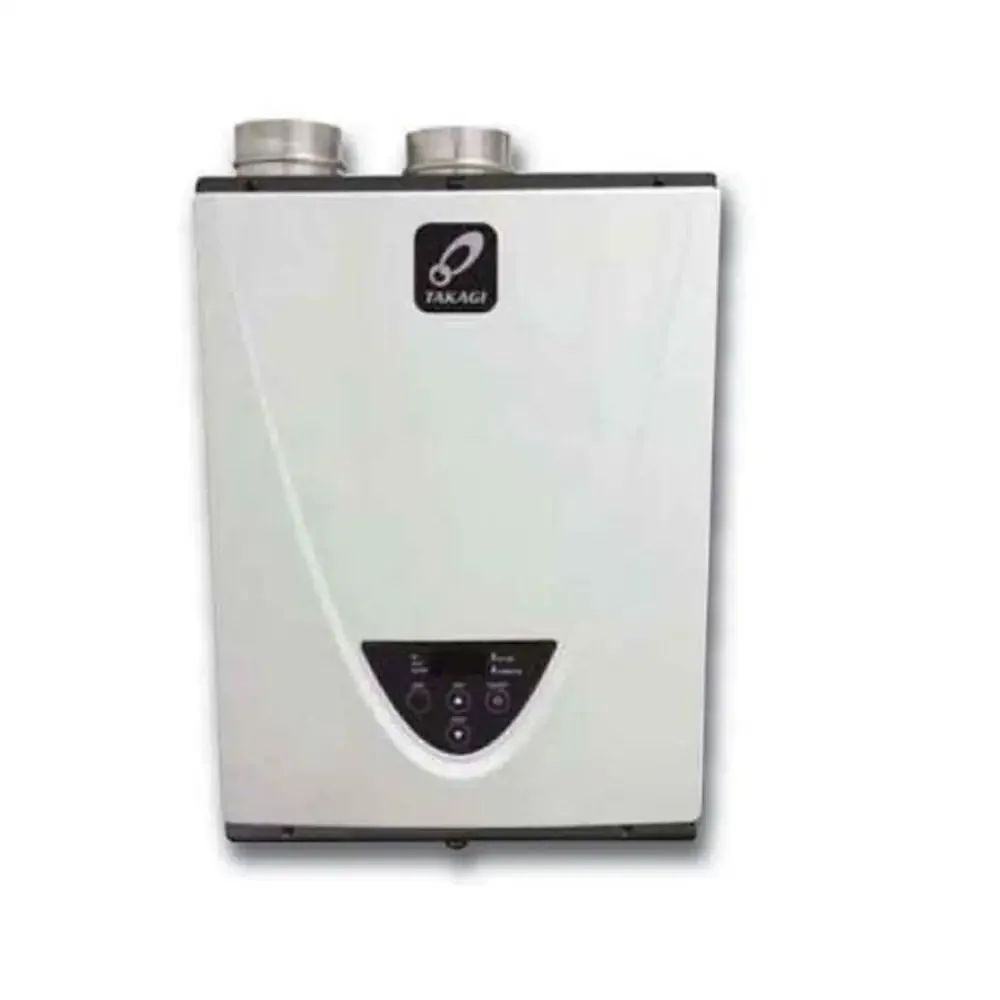 Condensing Propane Tankless Water Heater 8GPM Computerized Safety Endless Hot Water Gas-Powered Stainless Steel Compact Space