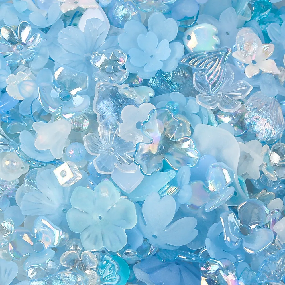 Acrylic Kawaii Assorted Beads (Flower, Star, Butterfly) 20g/100g