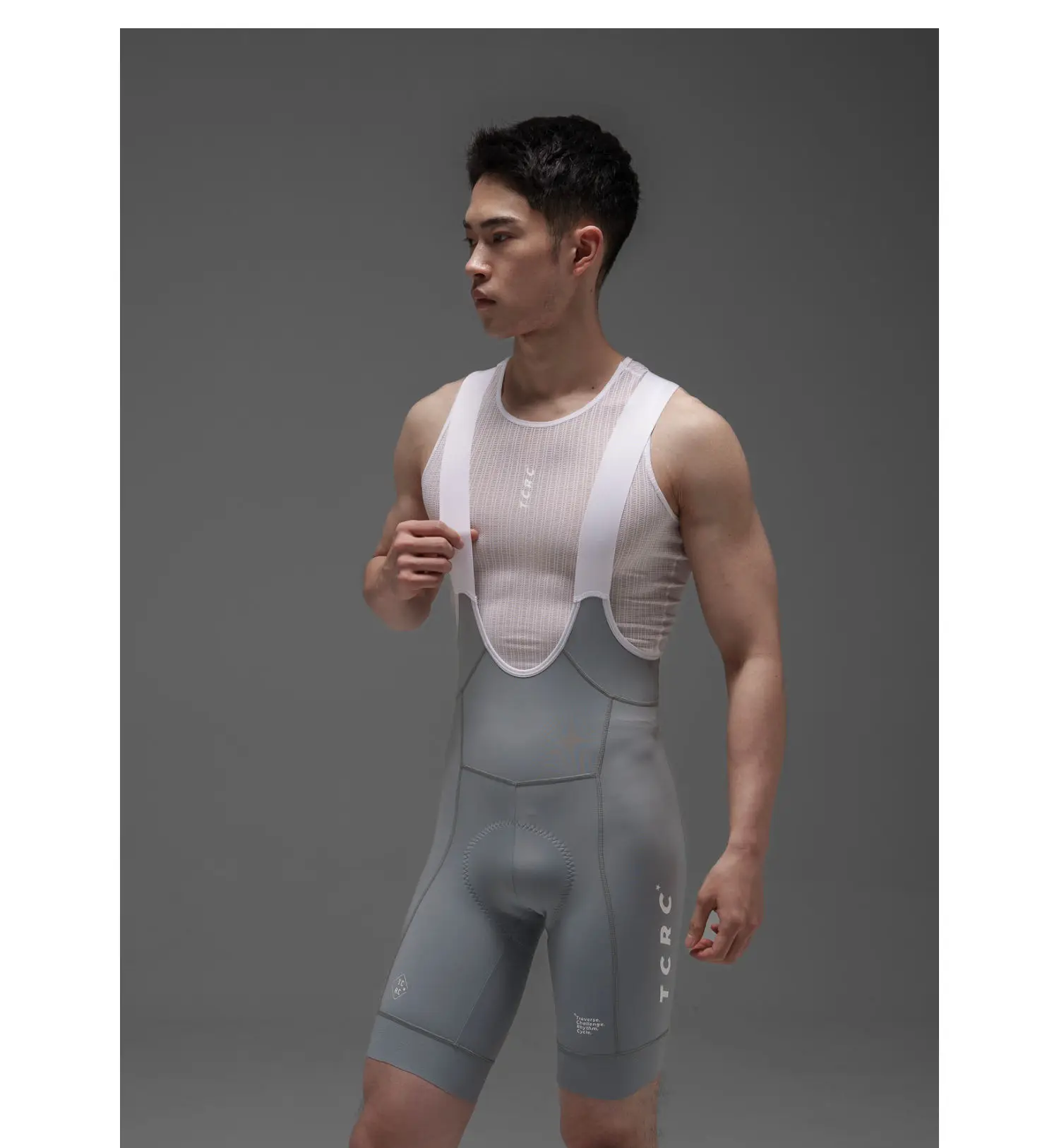 TCRC Italy Elastic Interface Padded Cycling Bibs Men's Bicycle Shorts 7 Hours Riding Short Bibs High Elastic Tight MTB Clothing