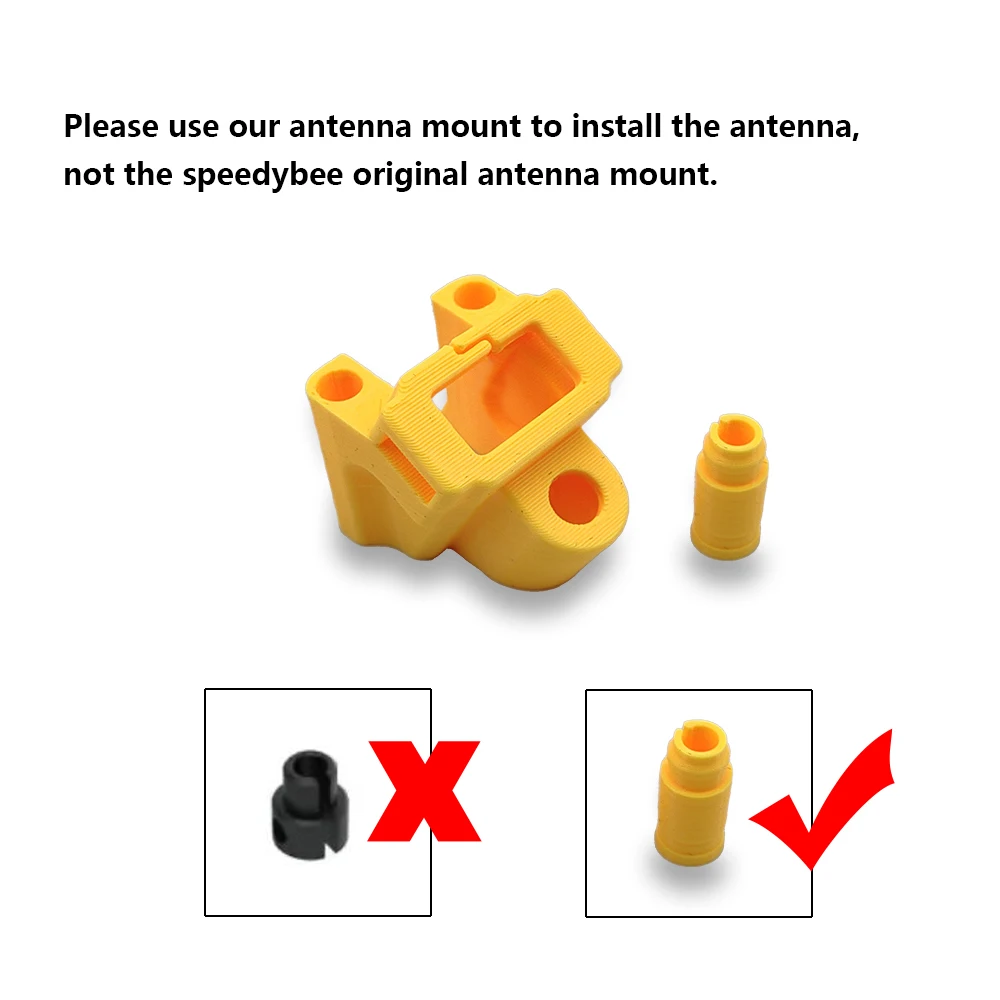 3D Printed Replacement Parts TPU Holder Fixed Bracket Seat for speedybee mario 5 FPV Racing Drone frame