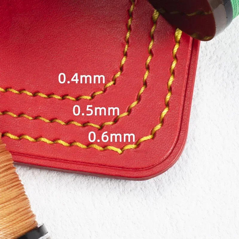 New Round Wax Thread for Leather Sewing 0.4mm0.5mmm0.6mm Needlework Hand Woven High Strength Waxing Thread Circular Cord String