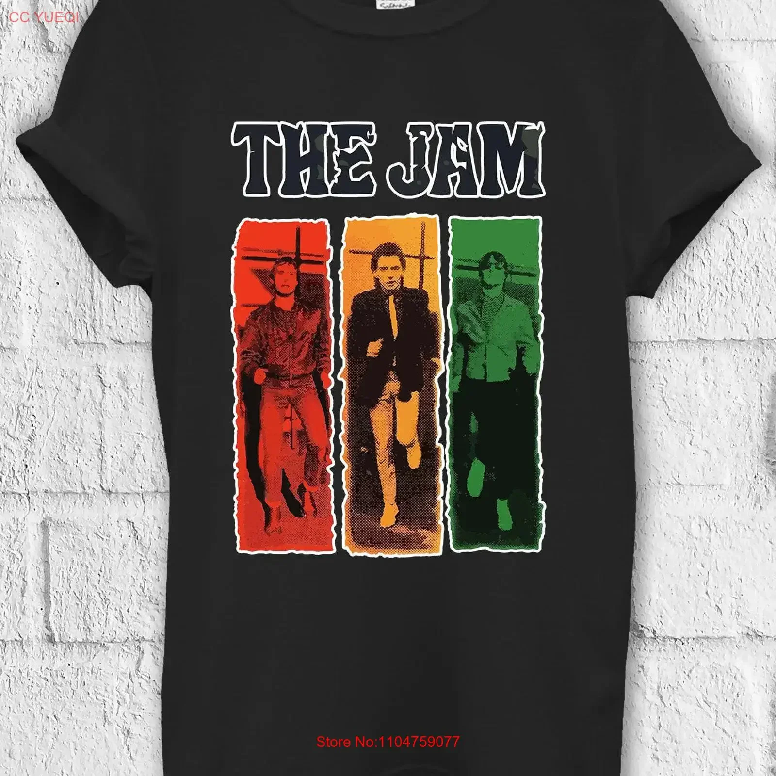Camiseta The Jam Post Punk Rock, Sudadera de Béisbol, Estilo Holgado, Vintage 2216, Lavada, para Uso Diario, Unisex