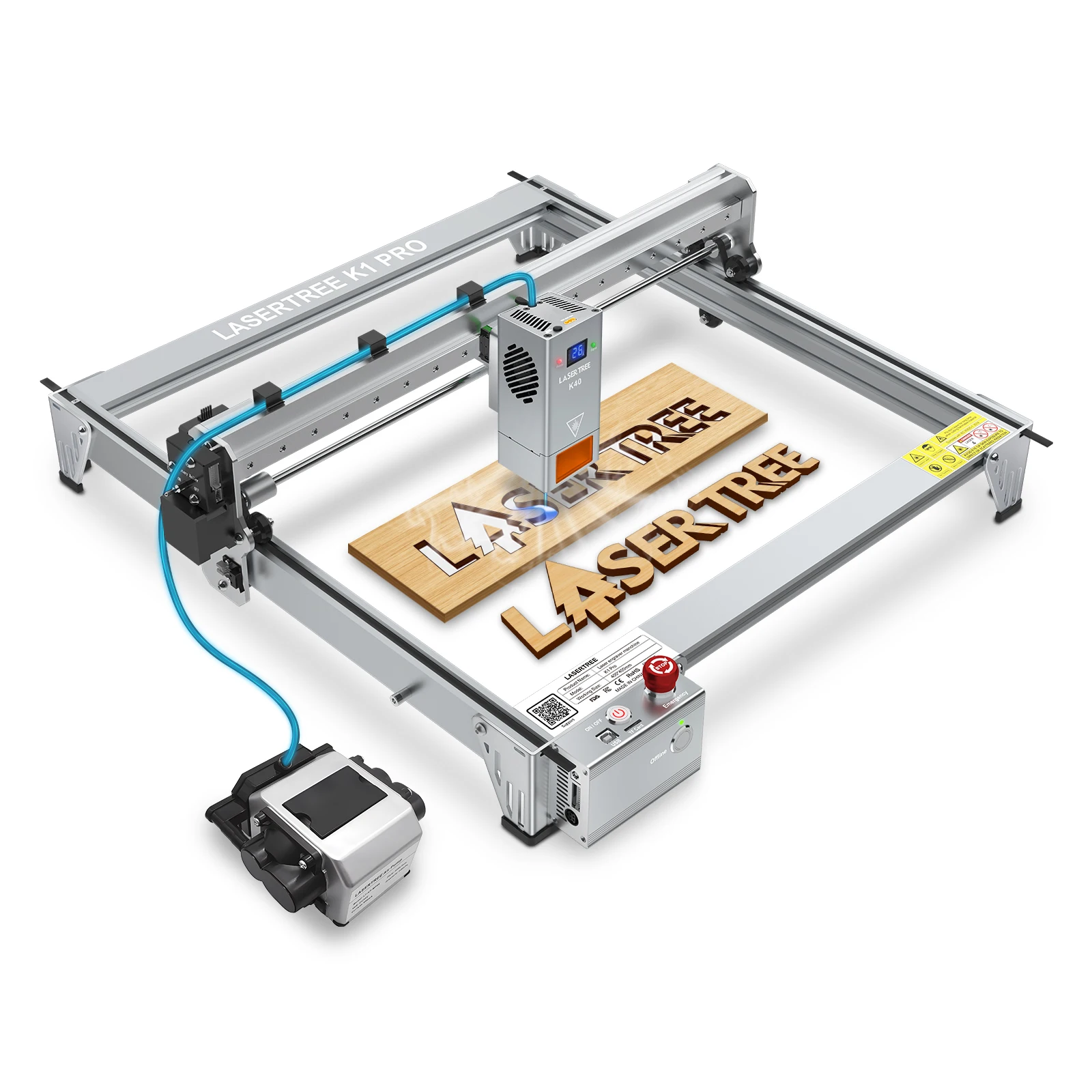 

LASER TREE K1 PRO 40W Optical Power 4040 Laser Engraver With Air Assist For Plywood Acrylic Leather Wood DIY Tool CNC Cutting
