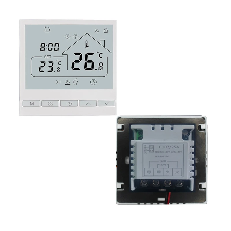 105 Wifi 16A Electric Heating Film Heating Cable Electric Heating Thermostat Floor Heating Thermostat, Easy To Use