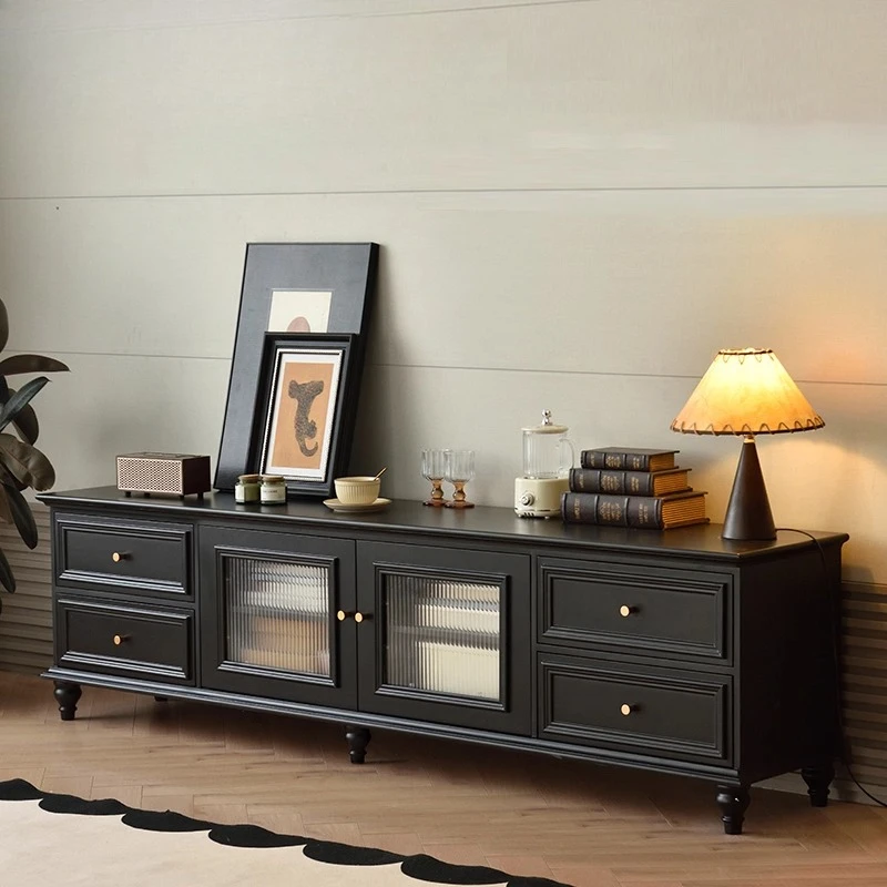 الشمال عالية الجودة خشب متين حامل تلفاز خمر غرفة المعيشة منزل تخزين خزانة الأمريكية ميسا الفقرة التلفزيون أثاث المنزل