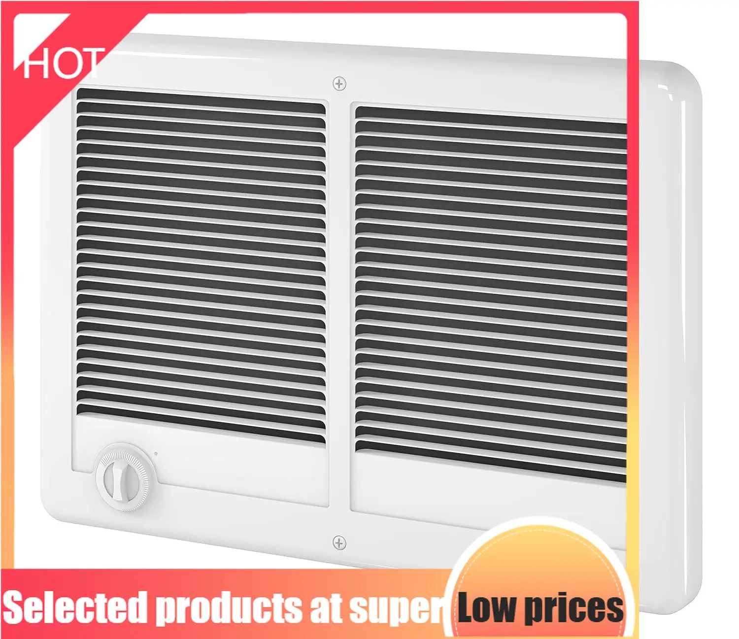 

Комплектный электрический настенный обогреватель Competitive Item-Com-Pak Twin с термостатом (Модель: CSTC402TW, Артикул: 67527), 13648/10236 BT