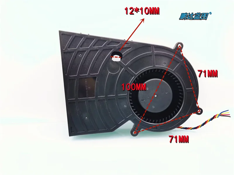 Imagem -02 - Servidor Dell com Controle de Temperatura Máquina Integrada Turbina Blast Pwm Ventilador 14cm Pvb120j12h-p01 12v Novo