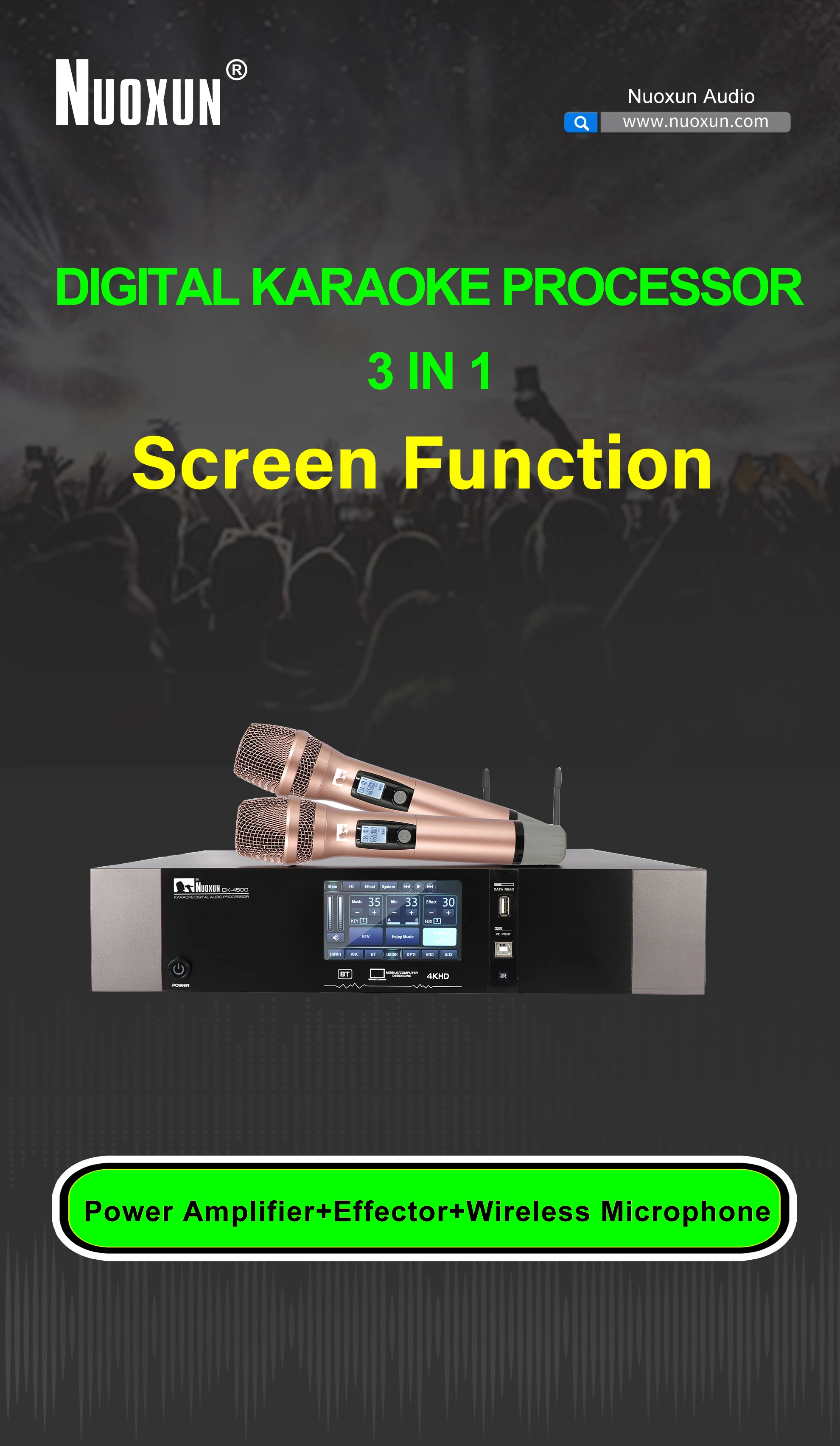 Whole Set Professional Ktv Sound Commercial Karaoke System With 10 Inch Speaker