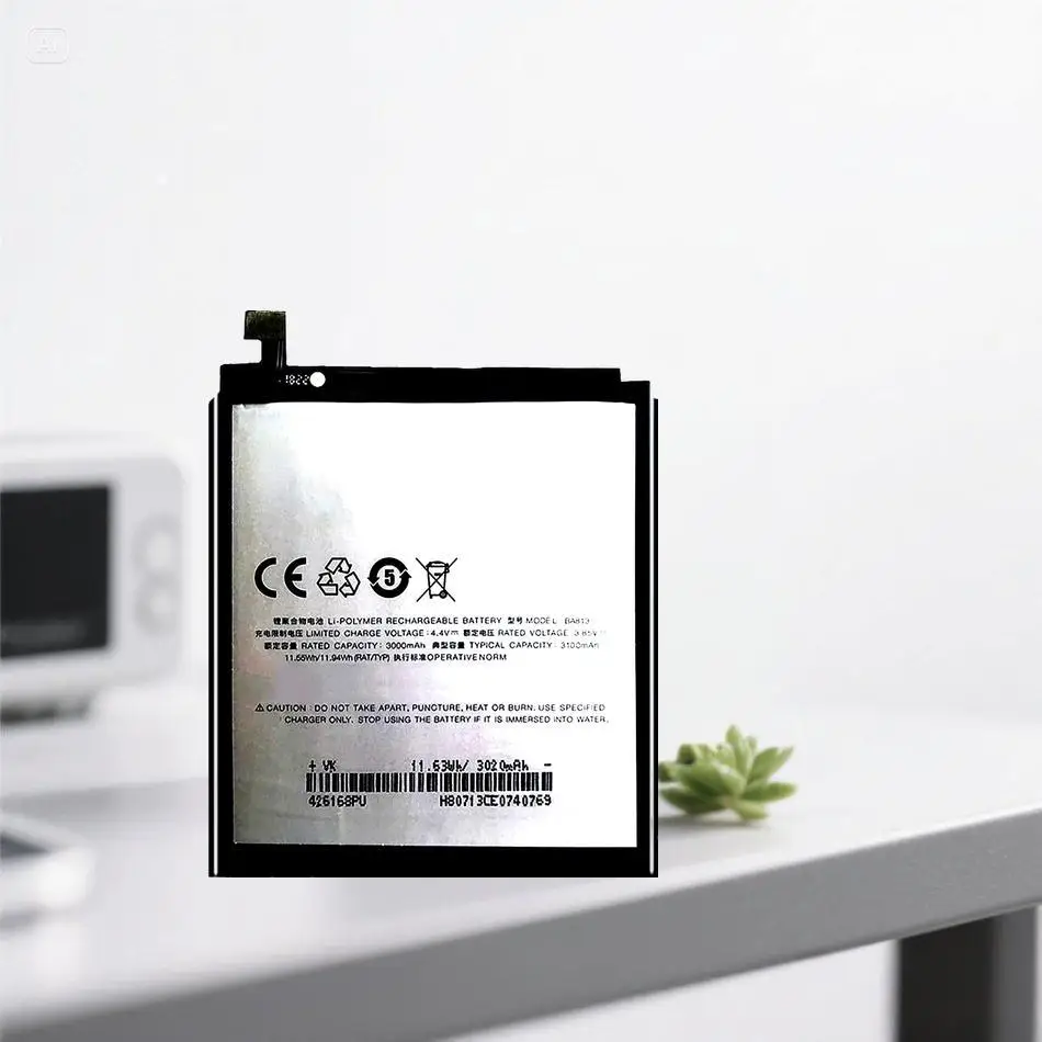 

Mobile Phone Battery 3100Mah Fast Charging Durable For Meizu V8 Pro M813Q M8 M813H BA813
