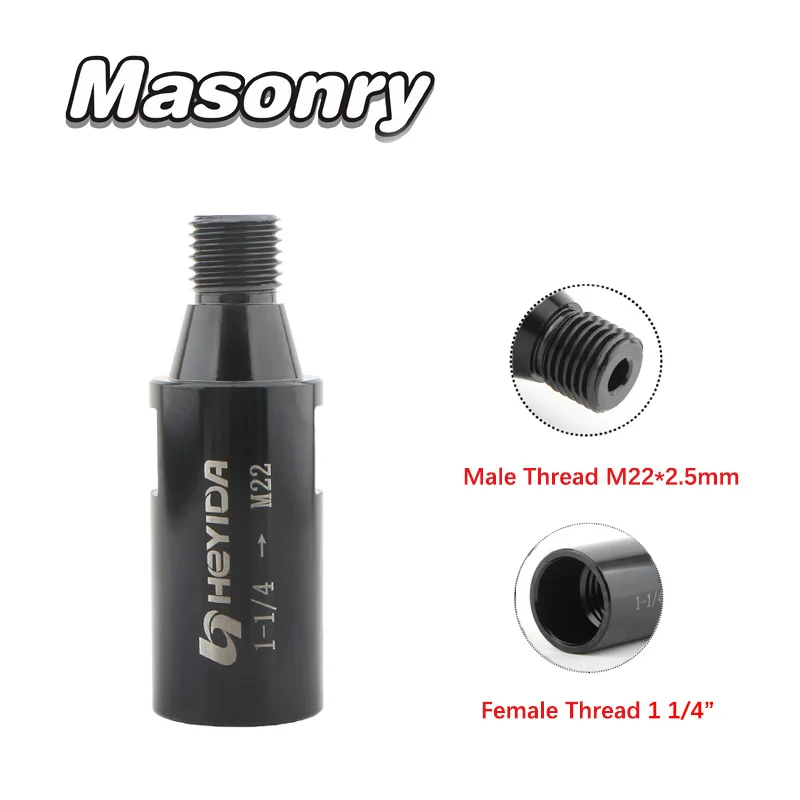 Thread Adapter For Diamond Drill Core Bits Hole Saw 1-1/4