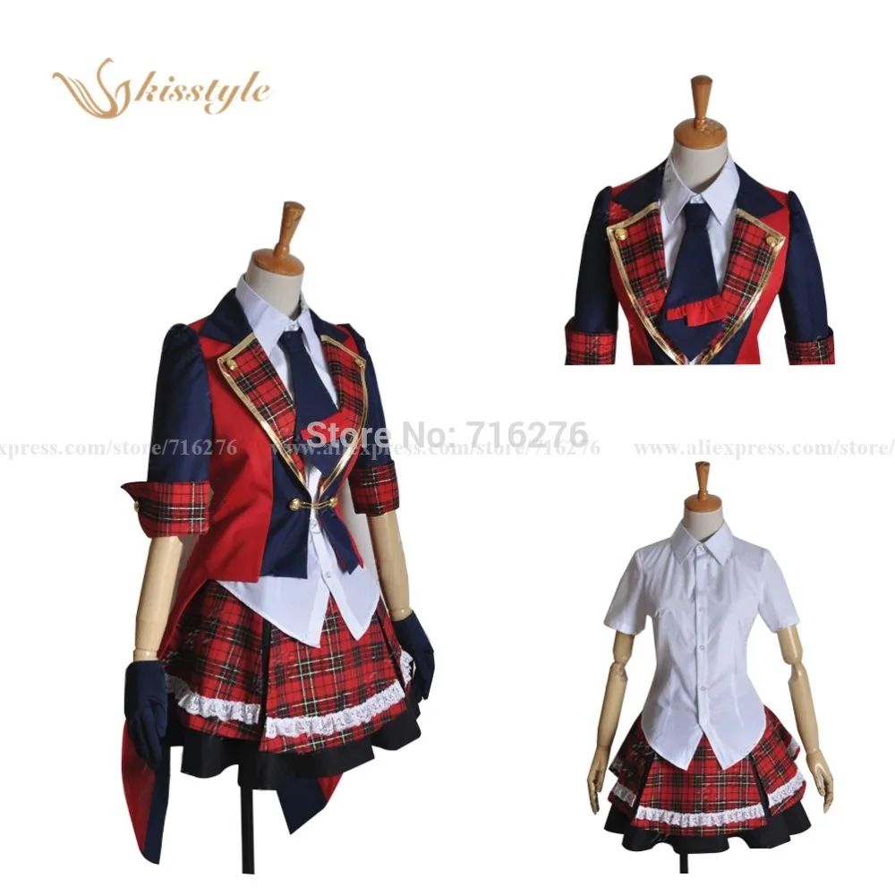 Kisstyle Fashion Anime AKB0048 Attack Group Itano Tomomi Uniform Cosplay Costume Custom-Made