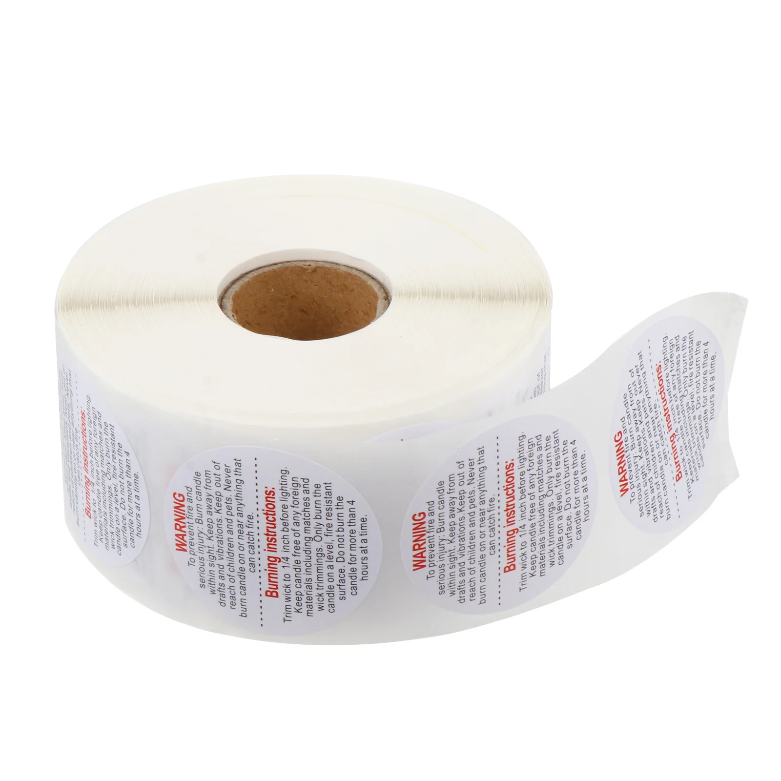 

LOLIPPYY Labels Round Warning Stickers Craft Safety Decals for Making Accessories Business Supplies