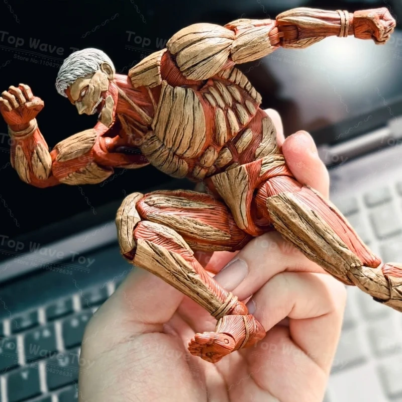 NEW IN STOCK AD-001 003 1/12 Men Soldier The Armored Titan Eren Jaeger Ultra Flexible Joint Body 6Inch Action Figure Modle Toy