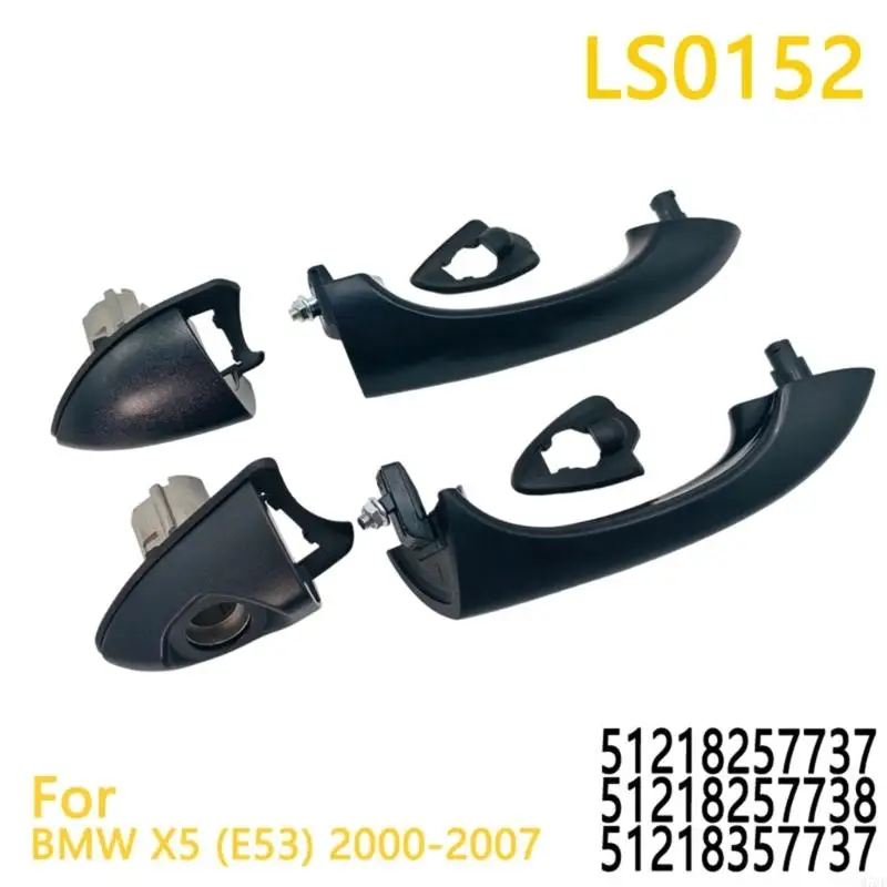M76E 51218257737 Schwarz strukturierter Außentürgriff für E53 2000–2007, Reparaturbestand – Detail 6
